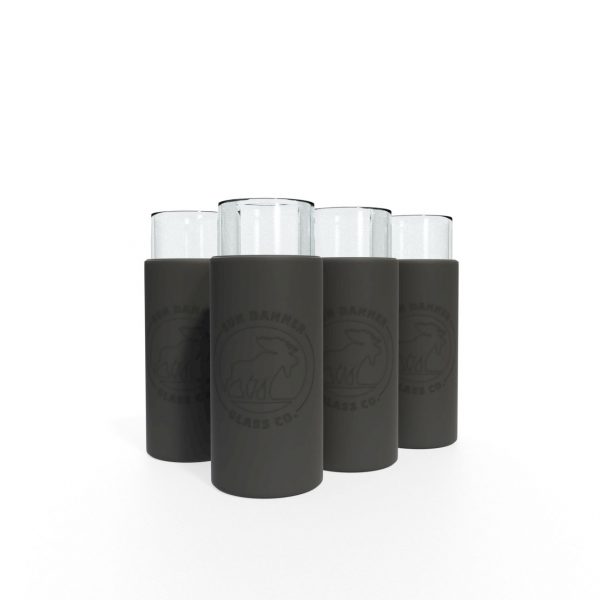 Black Insulated Shot Glass - 4 pack