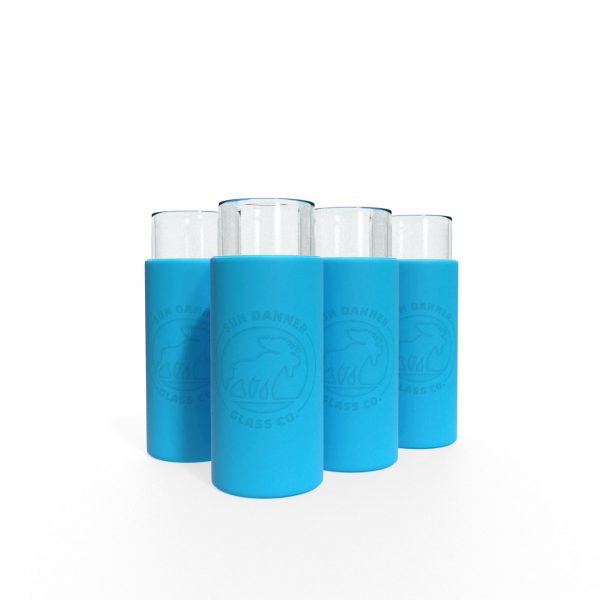 Blue Insulated Shot Glass - 4 pack