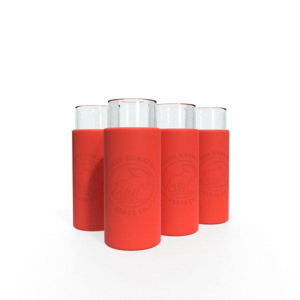 Red Insulated Shot Glass - 4 pack