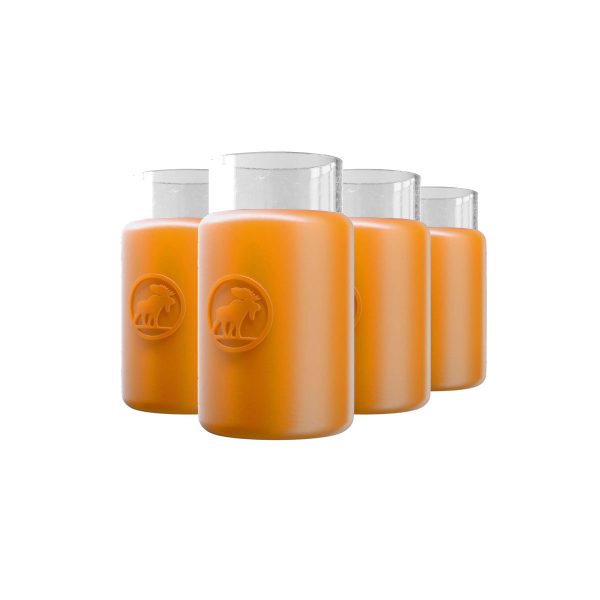 Legacy Shot Glass - Orange, 4 Pack